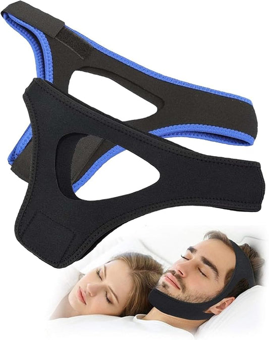 Airflow Jaw Strap, Adjustable & Breathable Anti Snoring Chin Strap, Effective Stop Snoring Solution Keep Mouth Closed