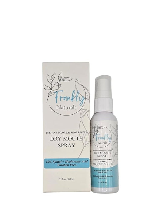 Dry Mouth Spray - Frankly Naturals - With Xylitol, Fast Acting, Long Lasting, Non-Acidic
