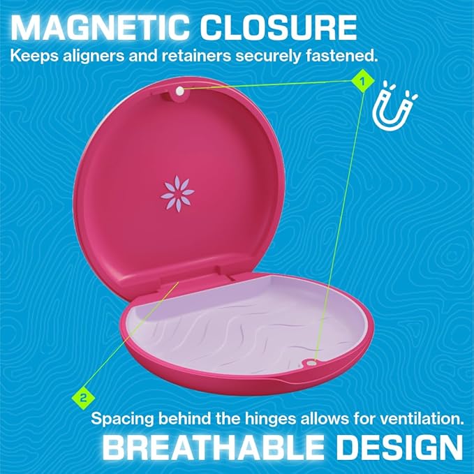 INVISALIGN Aligner and Retainer Case, Magenta