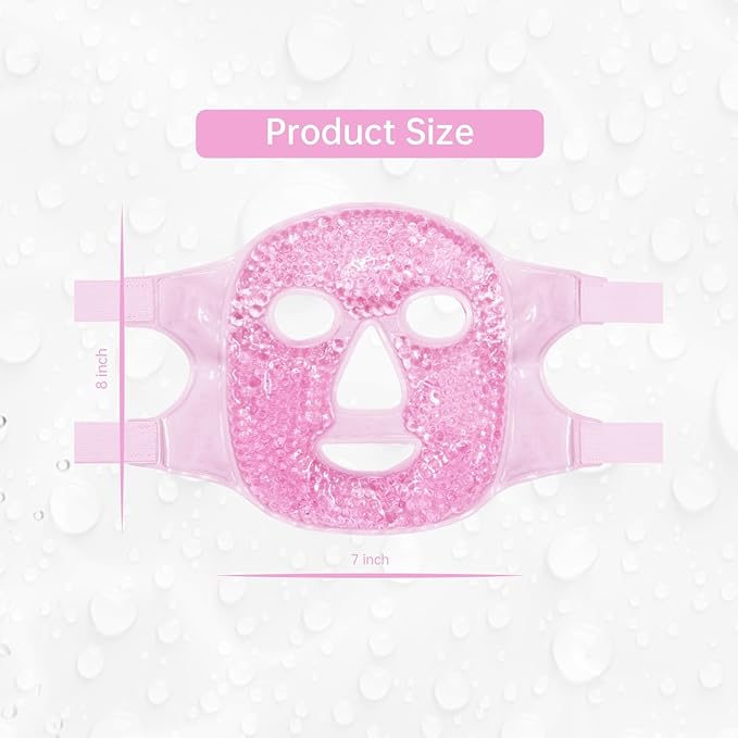 ZNÖCUETÖD Face Ice Mask Facial Ice Packs Gel Hot Cold Compress for Post Oral, Dental, Nose,Facelift Plastic Cosmetic & Laser Surgery Recovery Puffiness Swelling Dark Circles & Headaches