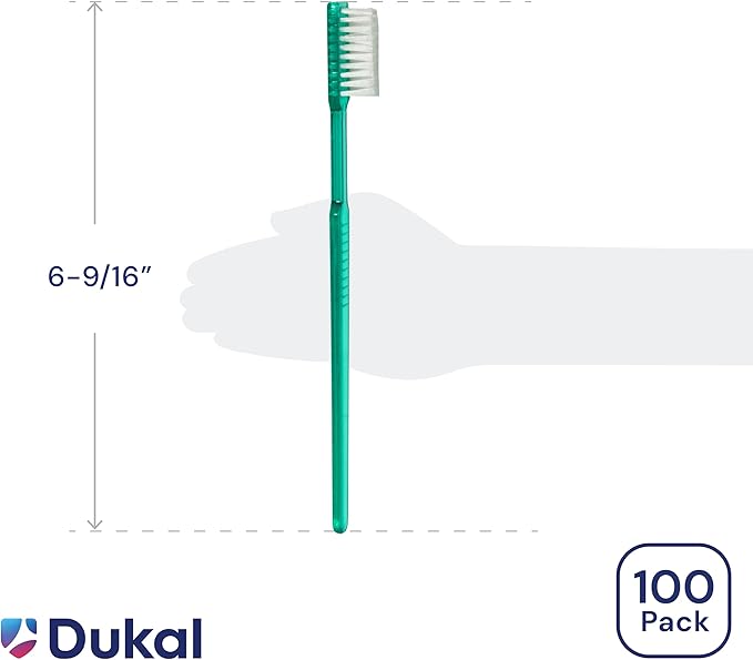 Dukal Fast Brush Pre-Pasted Disposable Toothbrushes (Case of 1000)