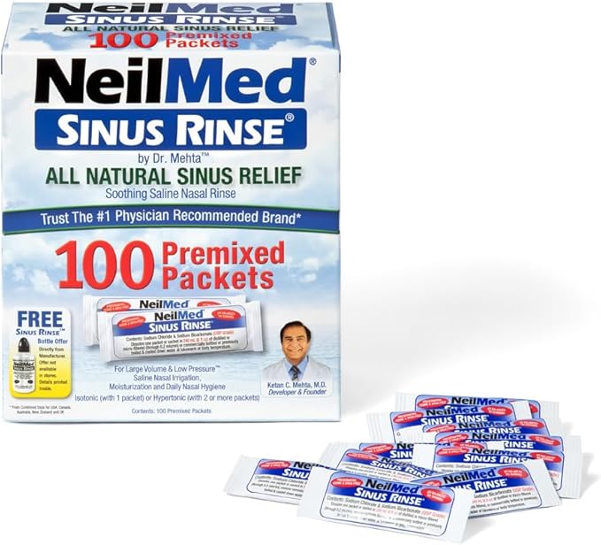 NeilMed Sinus Rinse Premixed Refill Packets 100 ct.