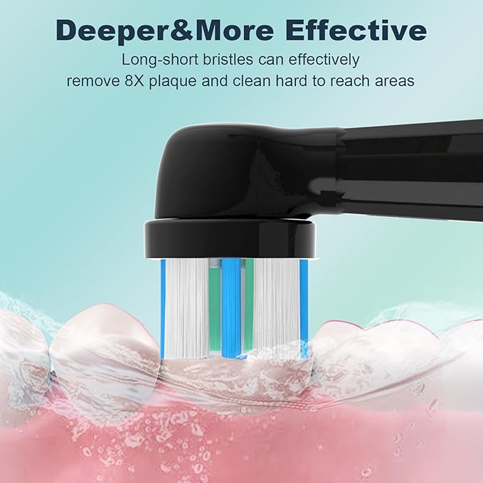 iO Replacement Heads Compatible with Oral B iO,iO Series Electric Toothbrush Heads Compatible with Oral B iO 2/3/4/5/6/7/8/9/10,Medium Bristles for Effective Plaque Removal