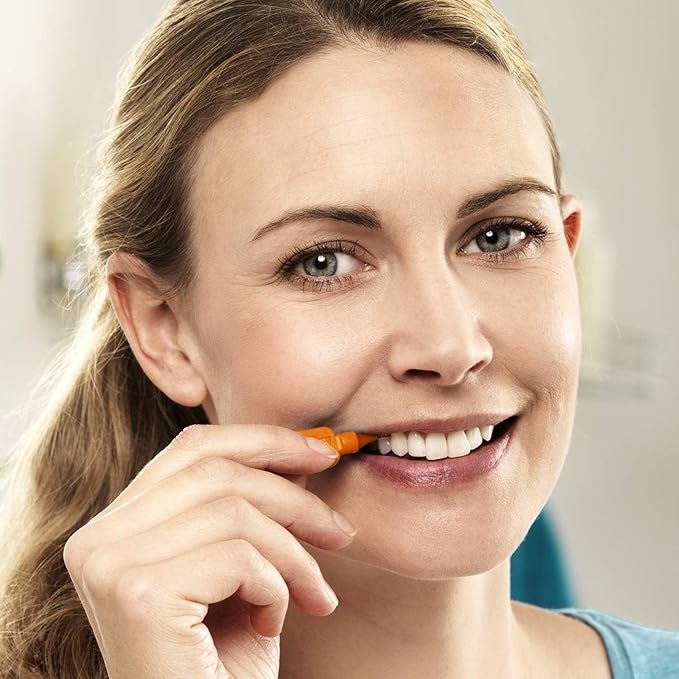 TePe Interdental Brushes Oral Dental Floss Toothbrush Different Colours & Sizes 1 X Pack (8 Brushes) 1 X Pack (8 Brushes) 0.45Mm Orange