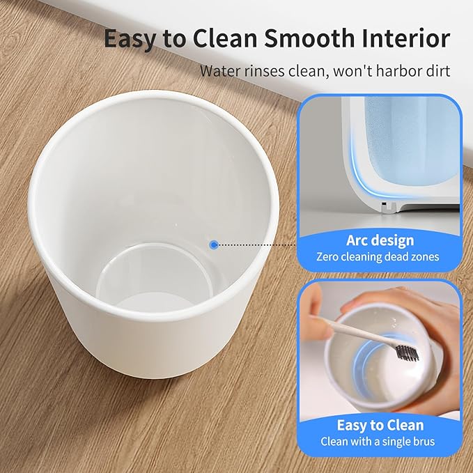 Toothbrush Cup 13oz Reusable Unbreakable Bathroom Tumbler 2 PCS, Easy to Clean Plastic Bathroom Cup Toothbrush Holders for Bathrooms Counter Organizer