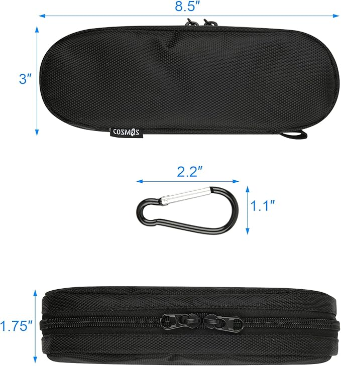 Cosmos Electric Toothbrush Travel Case Toothbrush Carry Holder Organizer Storage Bag Compatible with Oral B Pro, Sonicare and others for Keeping Electric Toothbrush & Replacement Heads in Travel Trip
