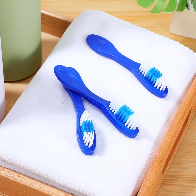 Veemoon 10pcs Mini Toothbrushes for Detention Use, Soft Bristles with Short Handle, Compact Oral Care Tools for Detainee Self-Prevention and Correctional Hygiene