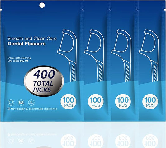 Bulk Dental Floss Picks: Extra Fine Dental Floss for Tight Teeth, Pop-Up Floss Pick Dispenser Refill Bags, Home and Travel Teeth Cleaning