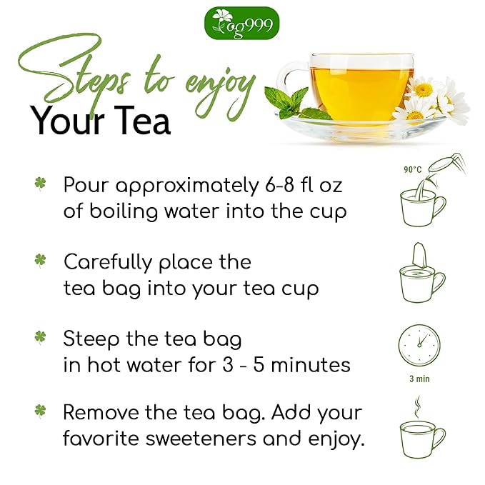 TOG999, Premium 120 Pasiflora Pasion Flower Tea Bags, 100% Natural & Pure. Passion Flower Herbal Tea. No Sugar, No Caffeine, No Gluten, Vegan.