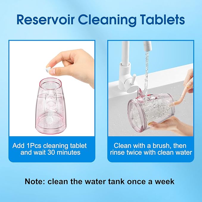 Water Flosser for Teeth, 300ML Cordless Oral Irrigator Rechargeable Dental Flosser Picks with 5 Modes 5 Jet Tips,IPX7 Waterproof Teeth Cleaner for Braces Gum Care, Home Travel Use