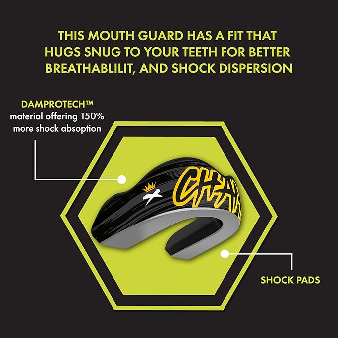 DAMAGE CONTROL Extreme Impact Mouth Guard – Sports Mouthguard for Boxing, MMA, BJJ, Hockey, Rugby, Lacrosse, & More – Mouthpiece for Teeth & Jaw Protection, for Youth & Adults