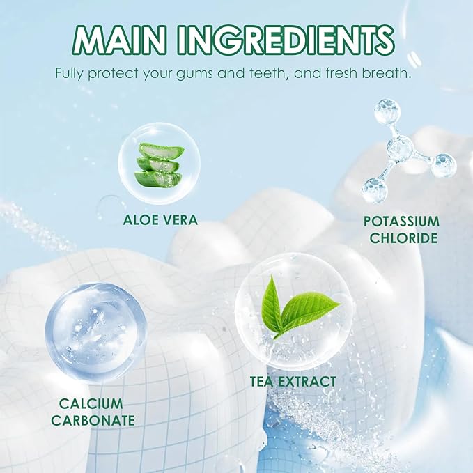 Mint Toothpaste, 3.5 oz Non Fluoride Toothpaste, All-Natural Organic Tooth-Paste, Fresher Breath, Happier Gums, Tooth Sensitivity for for Sensitive Teeth - 2 PCS