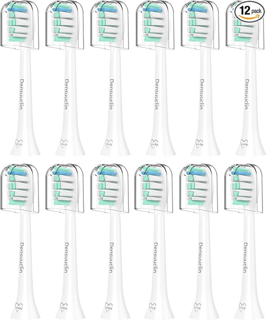 Replacement Toothbrush Heads for Philips Sonicare Replacement Heads, Replacement Brush Head Compatible with Phillips Sonicare Electric Toothbrush, 12 Pack
