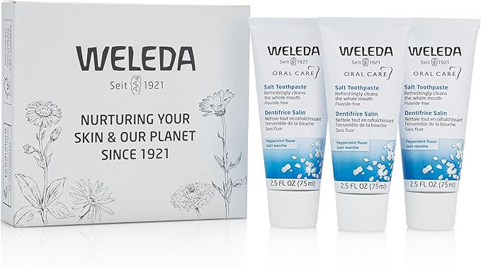 Weleda Natural Salt Toothpaste. 2.5 Fluid Ounce (Pack of 3)