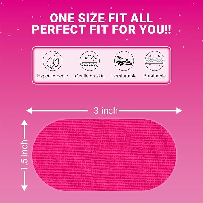 Mouth Tape for Sleeping Women 30 Count Pink Strip Tapes, Gentle