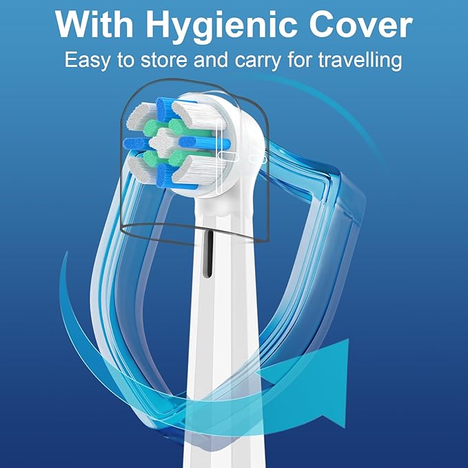 iO Replacement Heads Compatible with Oral B iO 2/3/4/5/6/7/8/9/10/Deep Clean Series Electric Toothbrush, IO Toothbrush Heads, Brush Heads with Medium-Hard bristles Care Your Teeth (8 White)
