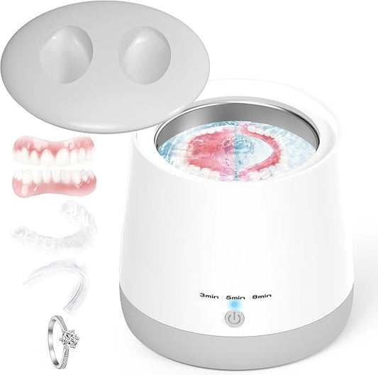 Ultrasonic Cleaner | Ultrasonic Retainer Cleaner Machine | USB Rechargeable Ultrasonic Machine | Mouth Guard Cleaner | Night Guard Cleaner | Dentures Cleaner