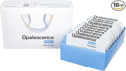 Opalescence GO Home Advanced Teeth Whitening Trays 10% (10 Treatments) Hydrogen Peroxide PF Whitening Prefilled Kit - Developed by Leaders in Professional Whitening - 5821-T
