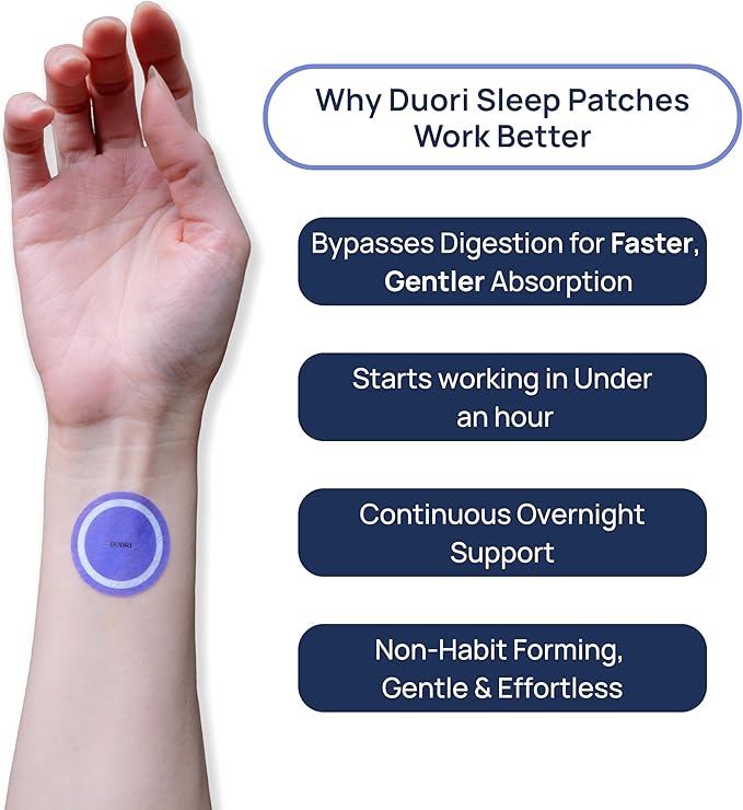 Sleep Patches for Adults - Valerian Root - Melatonin Free - Natural Sleep Aid with 5-HTP and Ashwanganda - 3 Pack - 90 Patches