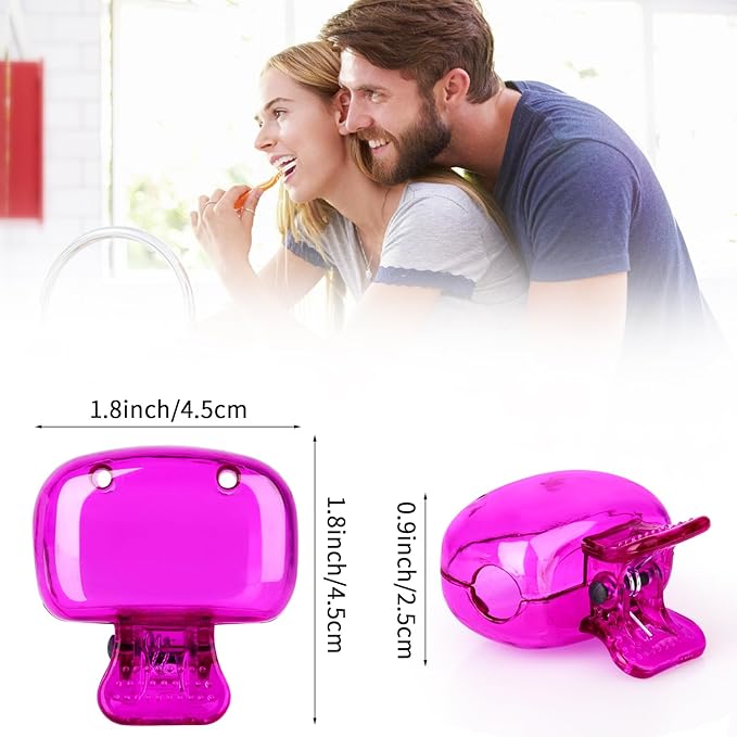 Waenerec 6 Pack Toothbrush Covers Portable Toothbrush Protector Coverings Clips Travel Protector Plastic Brush Pod Protection Clip Case Tooth Brush Covers for Kids Bathroom Home Travel Supplies
