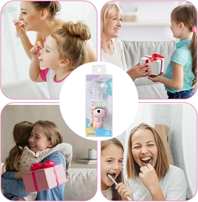 Child Dinosaur Toothbrush – Soft Bristle Tooth Brush, Small Head todler Training Tool, Themed Kids Orall Care | Fun Dinosaur Design For Boys Girls, Promotes Healthy Brushing Habits And Dentall Hygiene