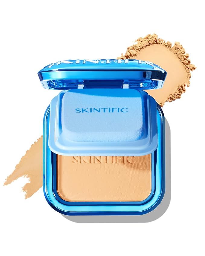 Ultra Cover Powder Foundation, Full Coverage Matte Finish, One-Swipe Flawless Pressed Powder with Oil Control, Lightweight & Long-Lasting, Pore-Blurring for Oily Skin (03 Petal)