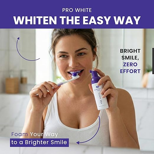 Whitening Foam - Tooth Whitening Foams for a Clean & Radiant Smile- Teeth Enhancer with a Gentle Formula Ideal for Everyday Use- Refresh Your Smile with Easy-to-Use Whitening Foam- 50ml- 2 Pack