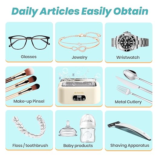 Ultrasonic Jewelry Cleaner, Extra-Large Cavity, 700ml,48000Hz Ultrasonic Cleaner Machine for Jewelry, Eyeglasses, Rings, Watch,Three Cleaning Modes, Latest Model Machine,M9B201