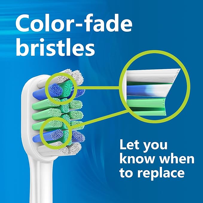 BUKURII Replacement Toothbrush Heads Compatible with Philips Sonicare Electric Toothbrushes, 8PCS, Fit for ProtectiveClean Handles 4100 5100 1100 2100 6500 7500, Refills for c2 c3 g2 w3