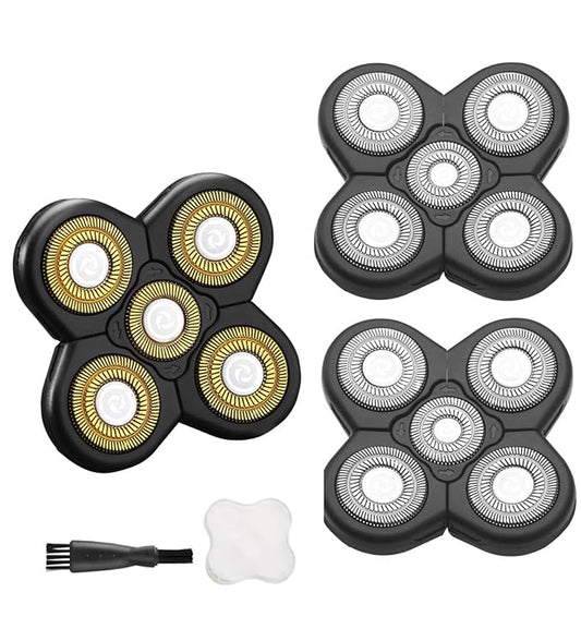 ANYSONIC 3PCS Universal 5 Blades for FREEBIRD FREEDOM GROOMING Head Shaver Replacement heads