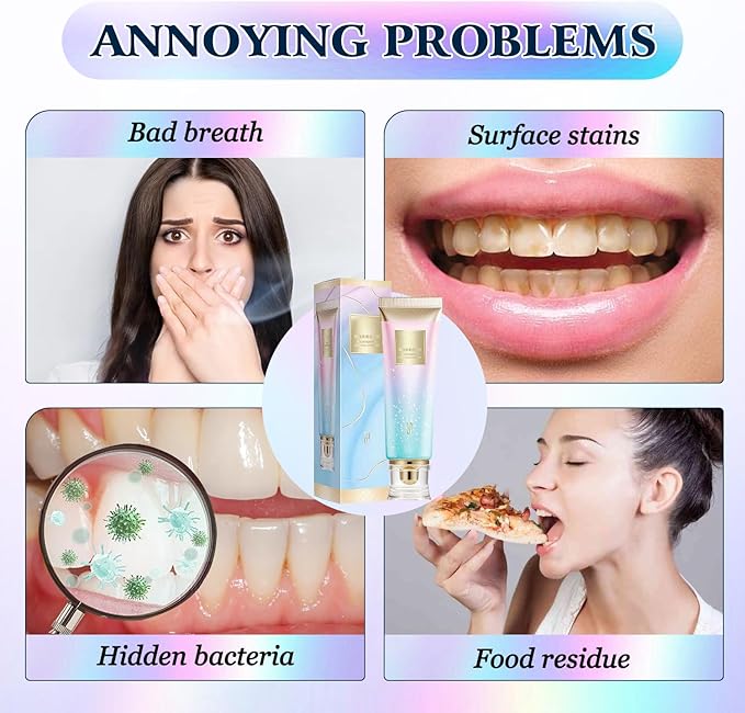Dazzle White 2Pcs Niacinamide Whitening Toothpaste, Fresh Breath, Remove Tooth Stains