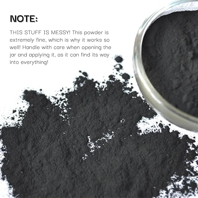Organic Charcoal Powder Activated Charcoal Natural, Vegan, Organic, GMO Free - Large Bottle 25 oz Powder - 2pack