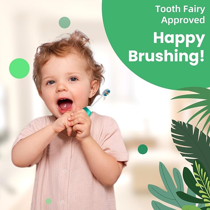 Kids Manual Toothbrush, Ultra-Soft Kids Toothbrush for Sensitive Teeth & Gums, Gentle Toddler & Children's Brush with 10000 Bristles Travel-Friendly Design for Ages 2-7 (Yellow)