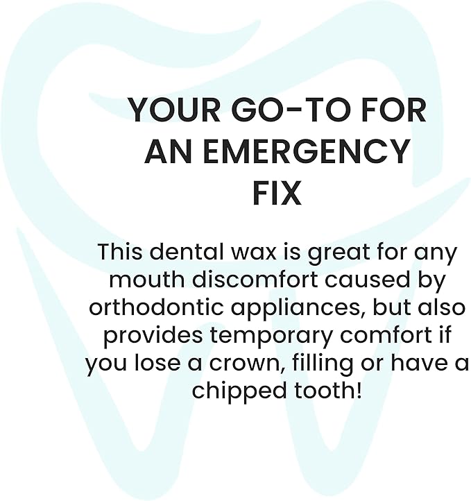 Braces Wax, 50 Orthodontic Strips & Cases (Mint) - 10 Pack, Premium Food Grade Wax for Aligners. Fresh Knight.