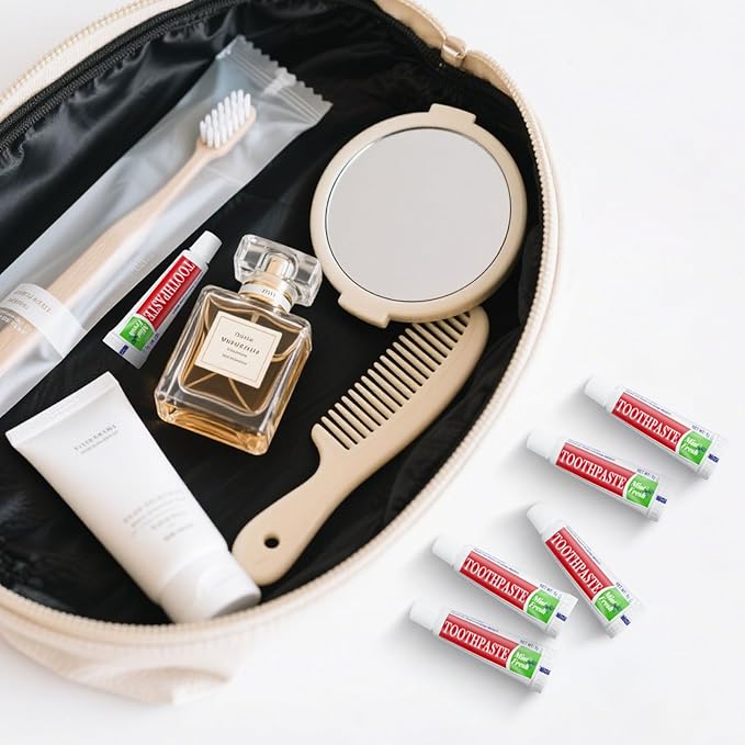 Travel Size Mini 0.176 oz Toothpaste Bulk, Disposable Mint Flavor Pocket Teeth Paste Small Essential Toothpaste for Travel, Home/Hotel/Guests/Charity/Homeless/Camping Oral Care Single Use, 240 Tubes
