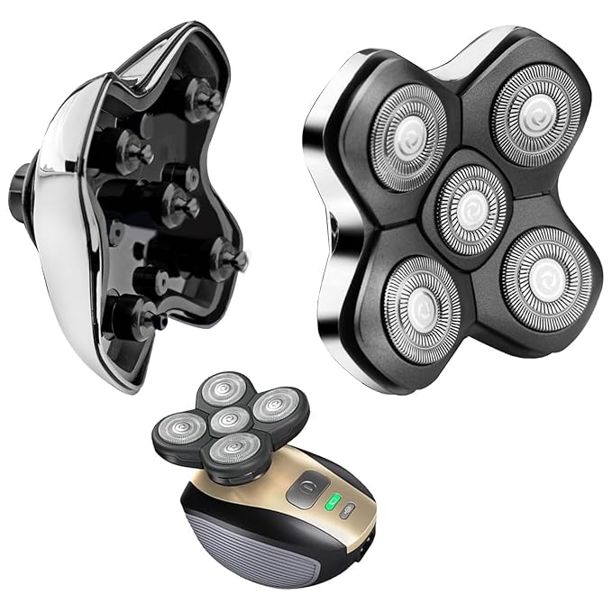 Universal Magnetic 5 Blades for Freebird, Head Shaver Replacement Heads for Universal Replacement Heads