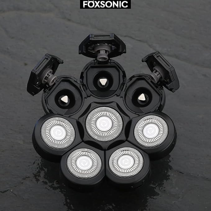 FOXSONIC 8 Blades Head Shaver Replacement Heads 8 Heads for Head Shaver Many Main Brands Electric Shaver Razor Bald Men Head Shaver Blades