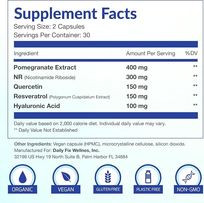 TimeRewind Anti-Aging Supplement, Nicotinamide Riboside Complex, 1-Month Supply