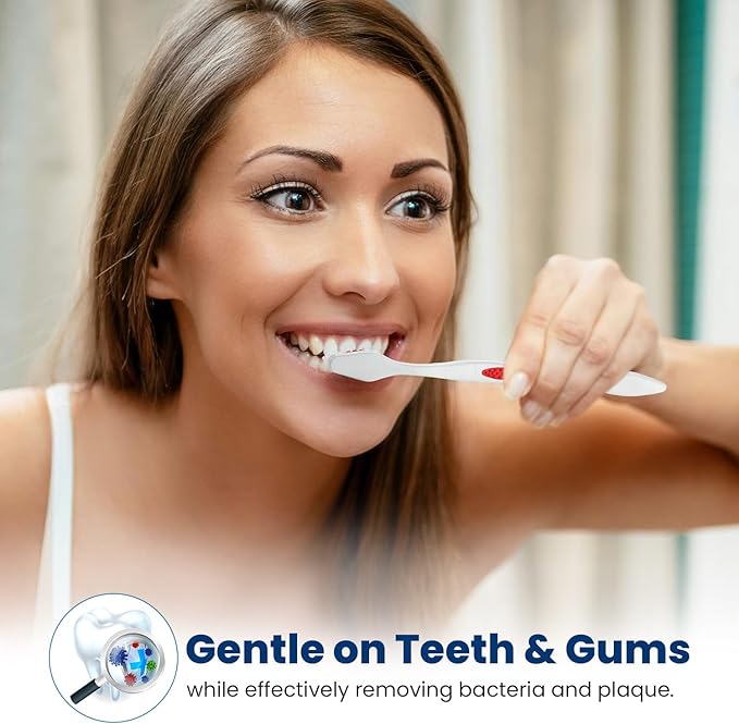 40 Toothbrushes Bulk Wholesale Quantity Standard Size, Dental Care Toiletries, Medium Soft Bristles, Individually Wrapped, Homeless Care, Disposable Use, Hotels, Travel,