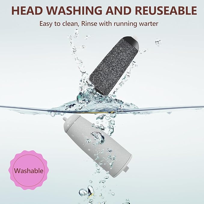 9 Pack Pedicures Replacement Heads, Electric Foot Callus Remover Roller Refills Include 5 Extra Coarse & 4 Regular Coarse Heads Compatible with ZABOUL/haootadiy (9 Pack 02)