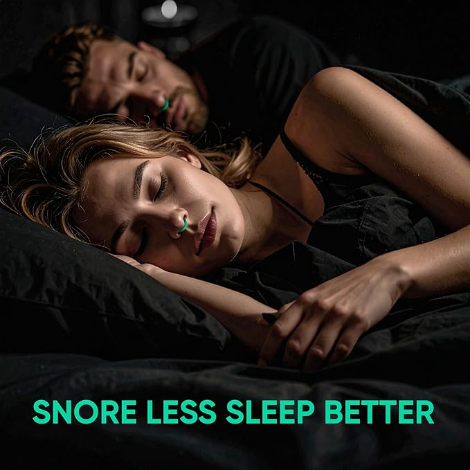 Anti Snoring Devices – Nasal Dilators - Nose Clips for Snore Relief & Better Sleep – Comfortable Silicone Snore Stopper – Anti Snoring Nose Vents – 8 Pack