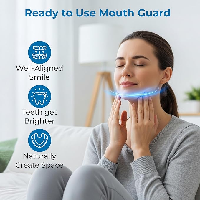 Reviv R1 Mouth Guard for Grinding Teeth at Night | Food-Grade Silicone Night Guard | Guard for Teeth Clenching Nighttime Protection (Large Yellow)