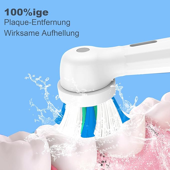 10 Pack IO Replacement Heads Compatible with Oral B IO 2/3/4/5/6/7/8/9/10/Deep Clean Series Electric Toothbrushes, Brush Heads Compatible with Oral B iO (White)