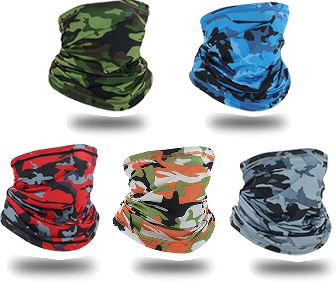 Neck Gaiter Face Mask,Sun Cooling Scarf,Balaclava Bandana Cover for Men Women
