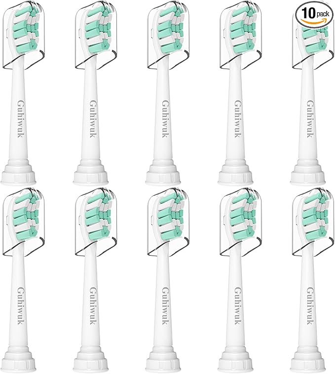 Replacement Toothbrush Heads for Philips Sonicare: Electric Toothbrush Replacement Heads Compatible with Sonicare Plaque Control ProtectiveClean 4100 5100 6100 C2 G2 W2,10 Pack
