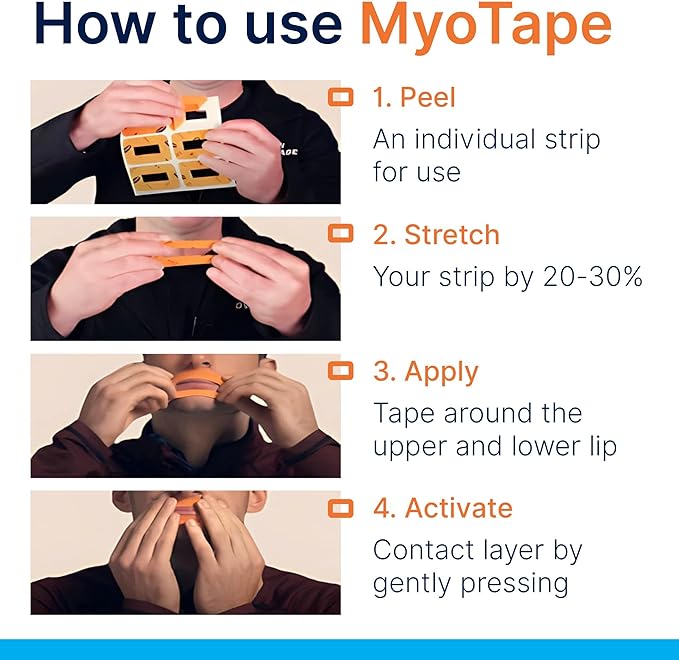 MyoTape - Sleep Tape for Teenagers & Petit Faces - 90 Nights - Reduces Snoring - Improves Sleep - Promote Nasal Breathing - Gentle On Skin