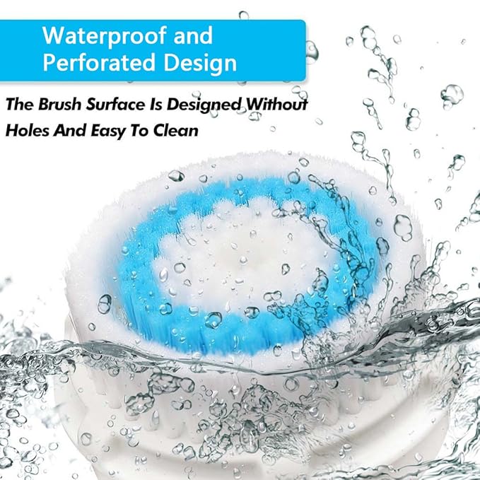 Brush Head Replacements Compatible with Clarisonic Mia 1, Mia 2, Mia Fit, Alpha Fit, Smart Profile Uplift and Alpha Fit, 4 Pack(Deep Pore)