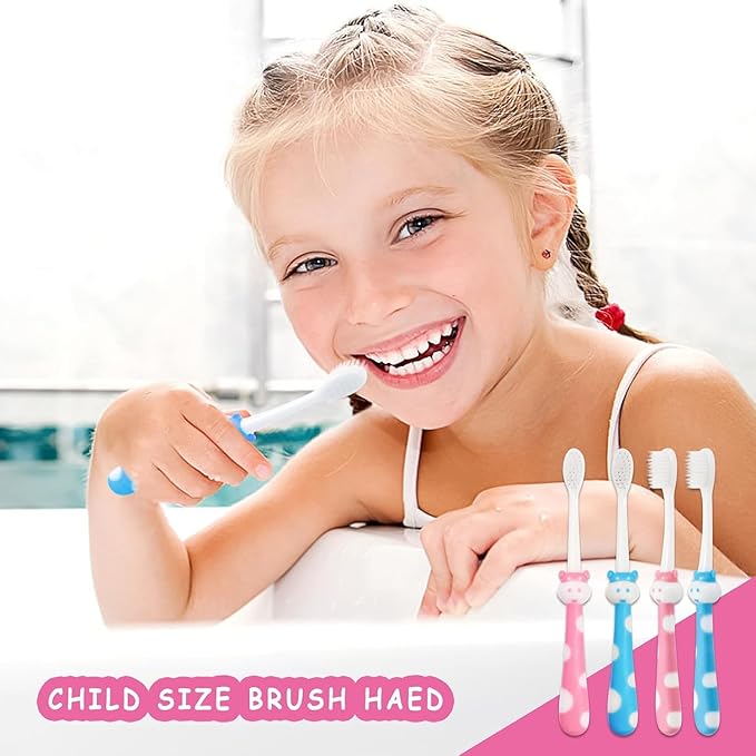 50pcs Toddler Toothbrush Set, Kids Manual Toothbrushes, Soft Bristles, Age 2+ Children, Individually Wrapped