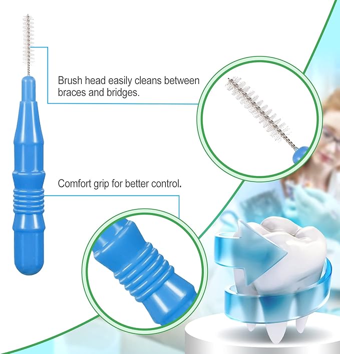 Patelai 350 Pieces Interdental Brush Tooth Floss Tooth Cleaning Tool Toothpick Dental Flossing Head Oral Flosser Soft Picks Refill Dental Flosser Toothpick Cleaners