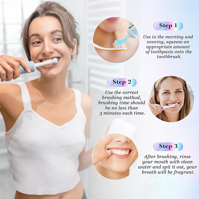 Dazzle White 2Pcs Niacinamide Whitening Toothpaste, Fresh Breath, Remove Tooth Stains